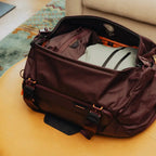 Peak Design Travel Duffel 35L Weekender Bag – Travel Duffel 35L Eclipse packed lifestyle view