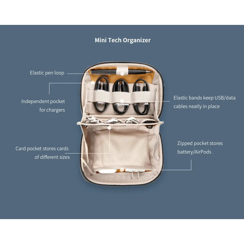 PGYTECH Mini Tech Organizer P-CB-094 open interior storage