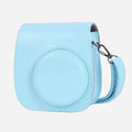 Sky blue protective case for Fujifilm Instax Mini 11 and 12; representative colour and shape; verify Phetium-specific finish and included accessories before publishing