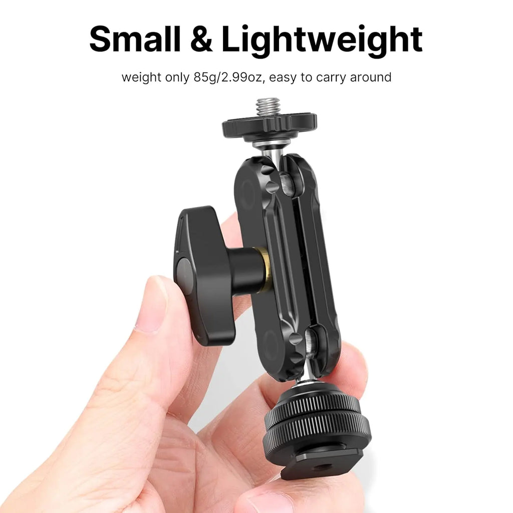 R098 Cold Shoe Monitor Mount with Dual Ball Head Ulanzi