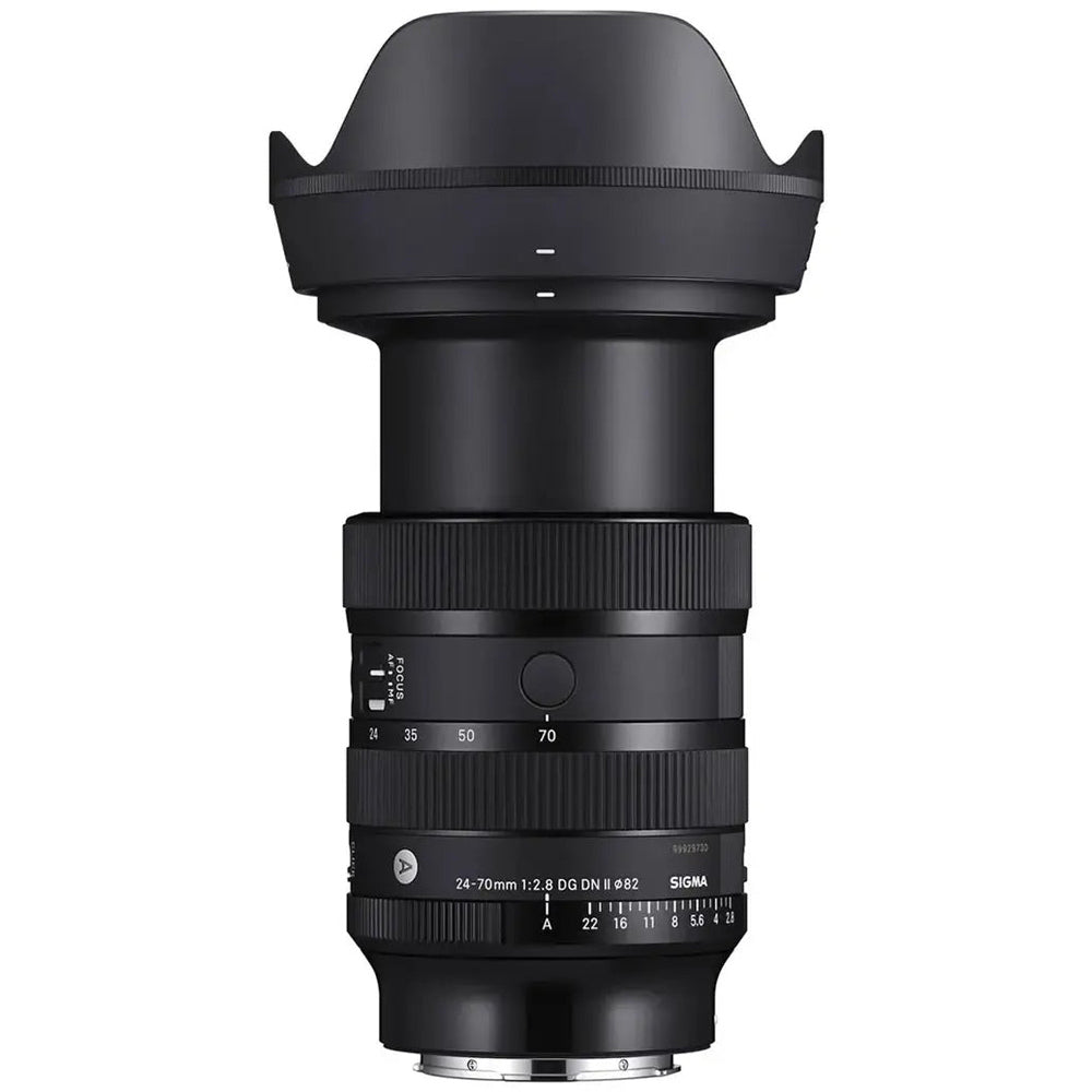 Sigma 24-70mm f/2.8 DG DN II Art Sony E - lens with hood