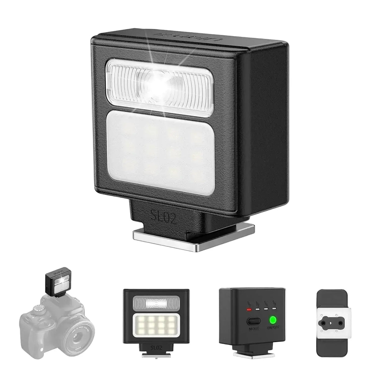 Ulanzi SL02 Mini Flash Speedlite with LED Video Light Ulanzi