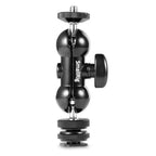 SmallRig 1135 Double Ballhead Mount with cold shoe and 1/4-inch screw