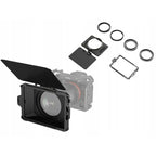 SmallRig 3575 Mini Matte Box Lite mounted on a camera with included rings and tray