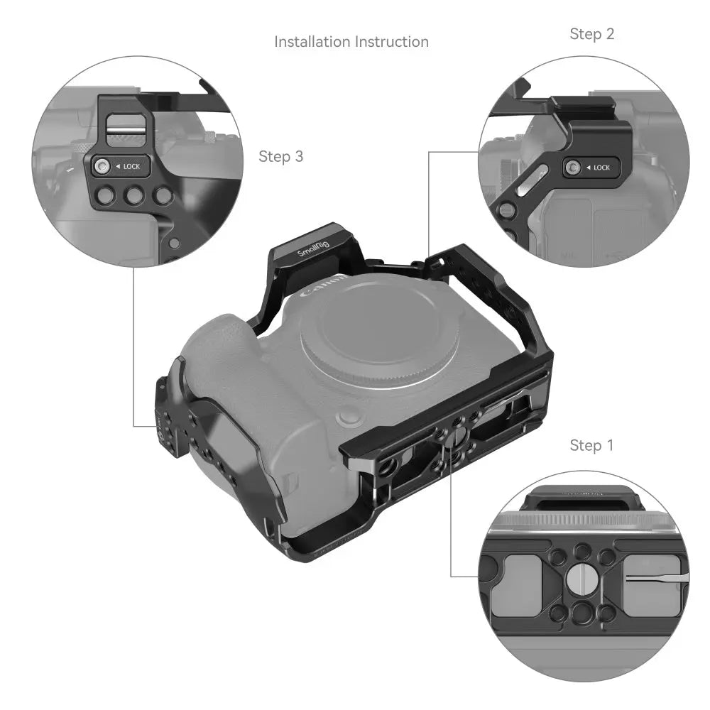 SmallRig 4159B HawkLock Cage for Canon EOS R6 Mark II - view 4