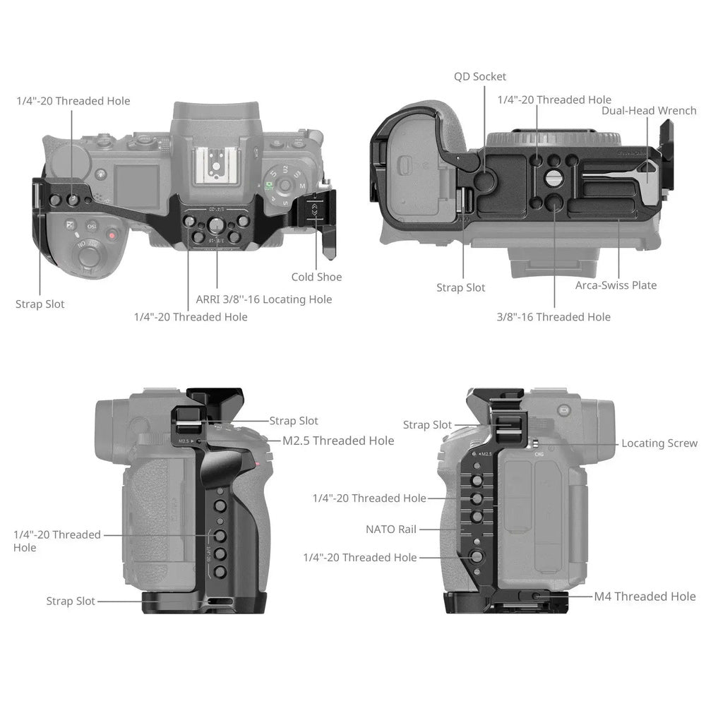 SmallRig 4519 full camera cage for Nikon Z6 III, product view 4