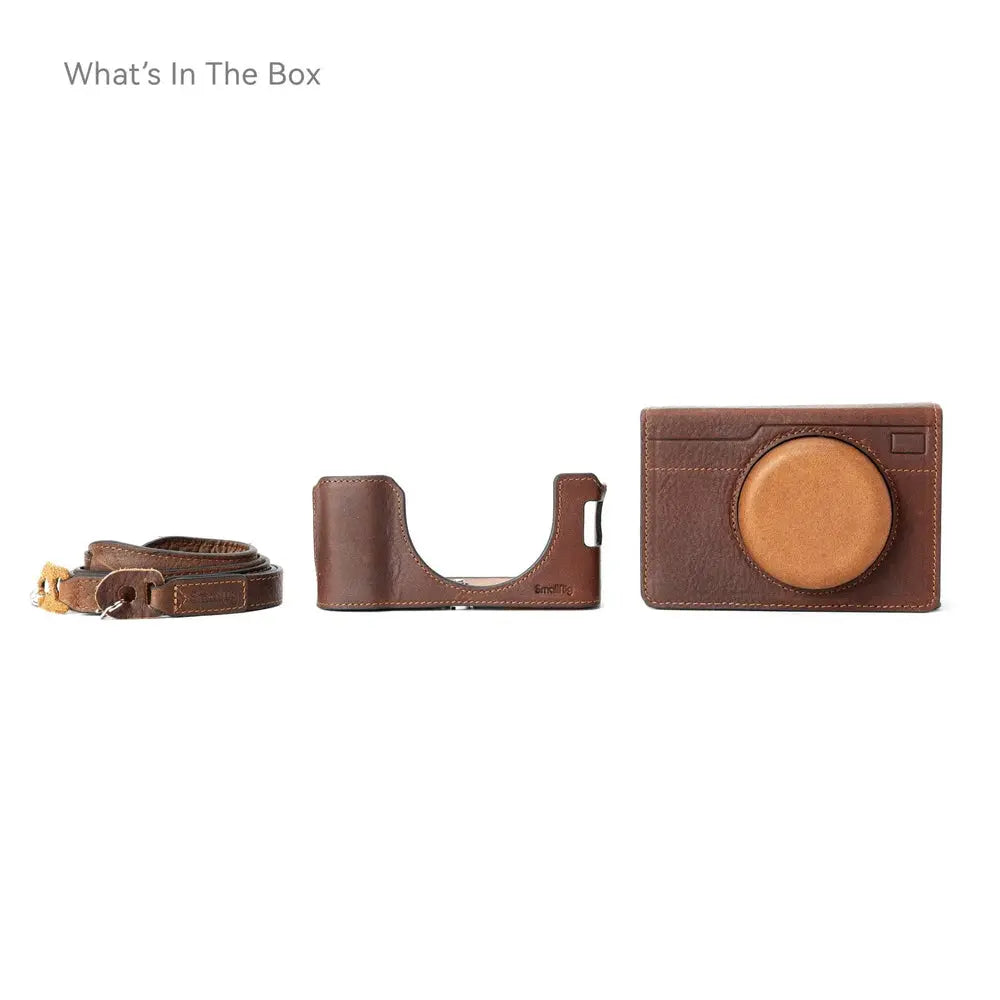 SmallRig 4558 Fujifilm X100VI leather case kit detail view