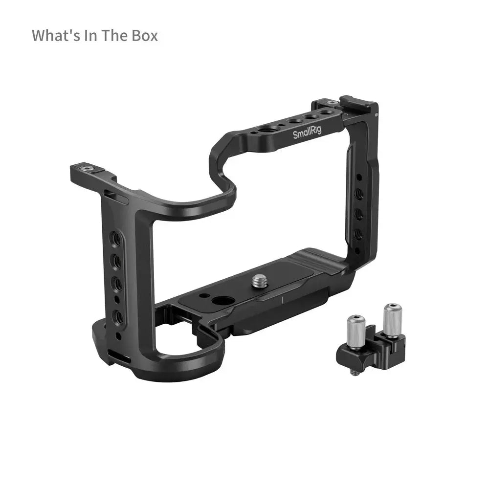 SmallRig 4867 Sony ZV-E10 II camera cage, HDMI cable clamp and mounting detail