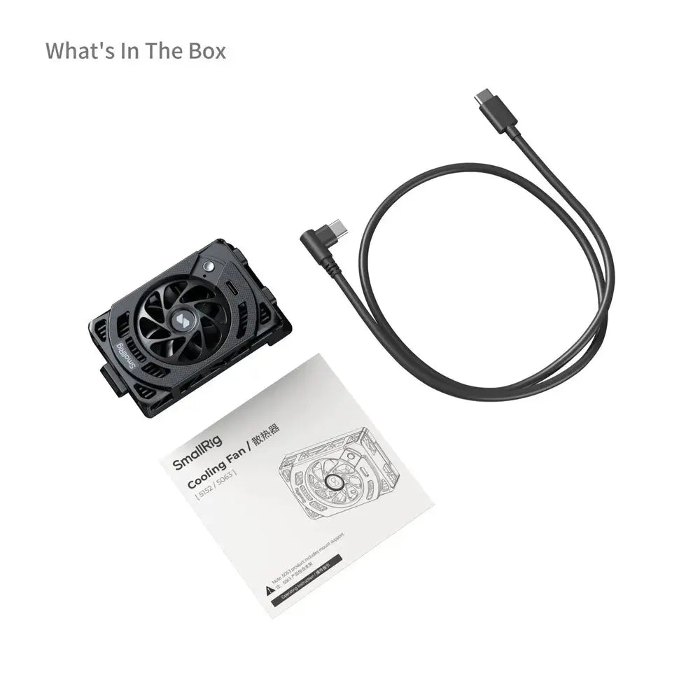 SmallRig 5063 TEC camera cooling fan, close-up of cooling module and mounting bracket