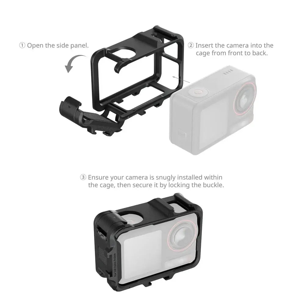 SmallRig 5135 DJI Osmo Action camera cage, mounting interface detail