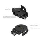 SmallRig 5196B universal SSD holder, close-up view of mounting bracket and clamp