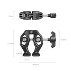 SmallRig 5319 crab-shaped super clamp, alternate angle of the clamp body