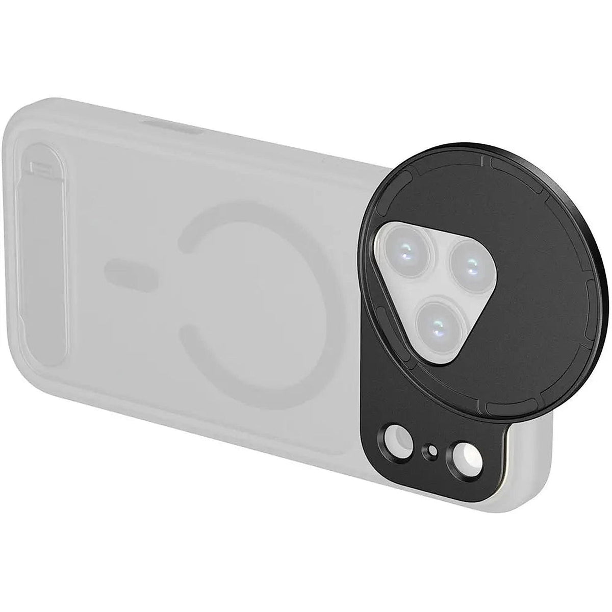 SmallRig 5548 FilMov 67mm magnetic filter adapter installed on compatible iPhone 17 Pro Max case
