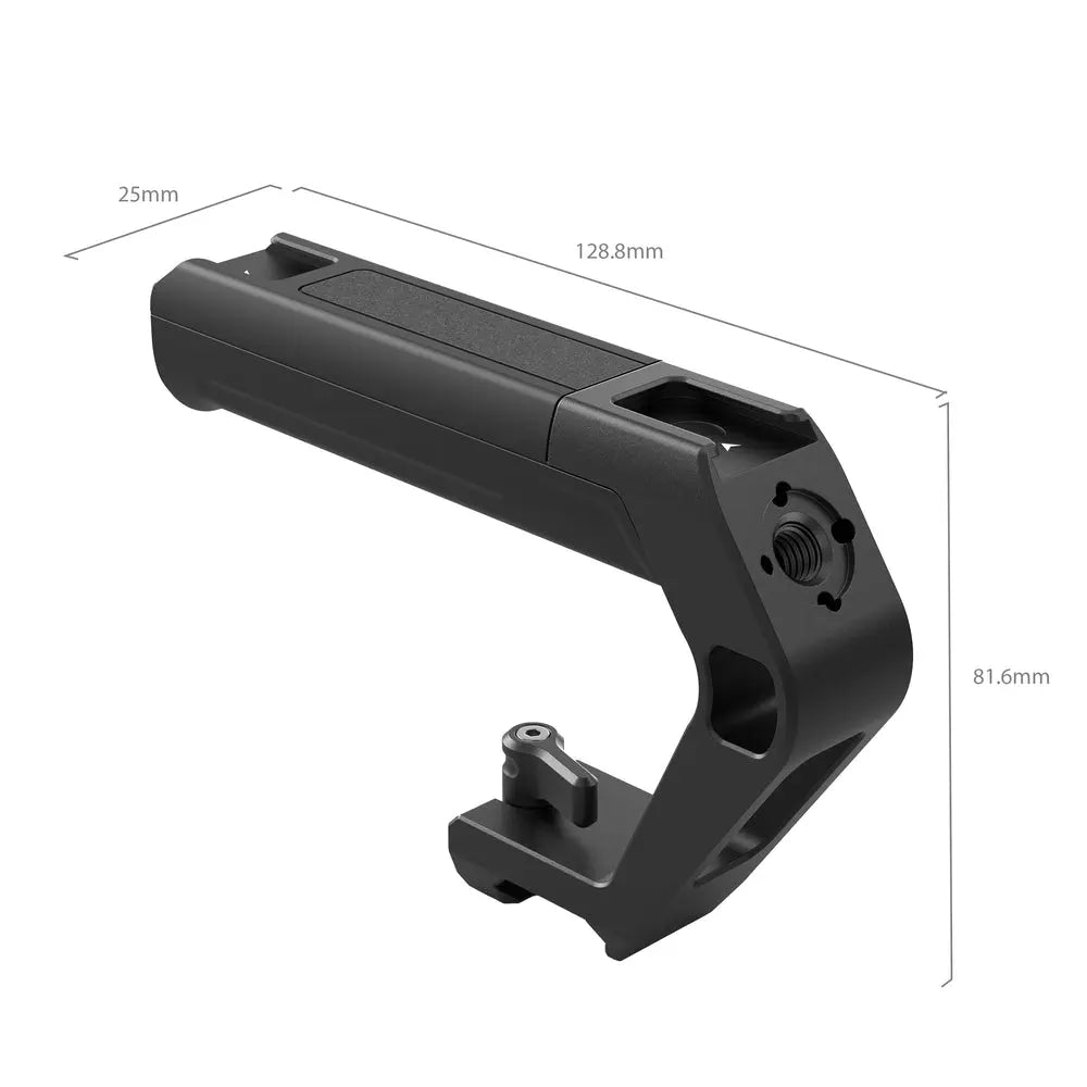 SmallRig 5977 NATO top handle product dimensions diagram showing handle width, length and height