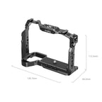 SmallRig 6024 HawkLock camera cage compatible with Sony Alpha 7 V, 7R V and 7 IV, exact manufacturer second gallery angle on white background