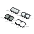 SmallRig 6477 split filters and magnetic base for DJI Osmo Pocket 4P, component dimensions diagram