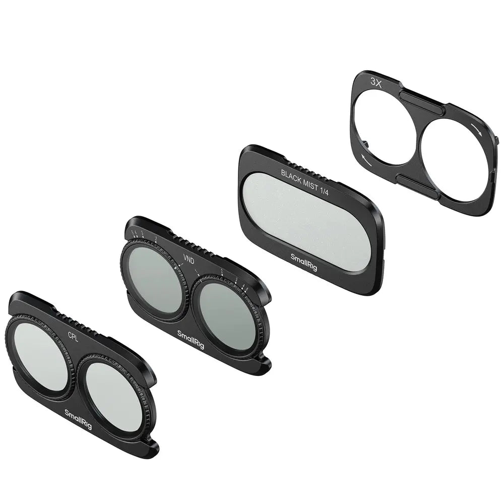 SmallRig 6477 VND CPL and quarter black diffusion filter kit for DJI Osmo Pocket 4P, main set with magnetic base