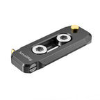 SmallRig BUN2468B 50mm black low-profile NATO rail, main product photo showing two screws and spring-loaded safety pins