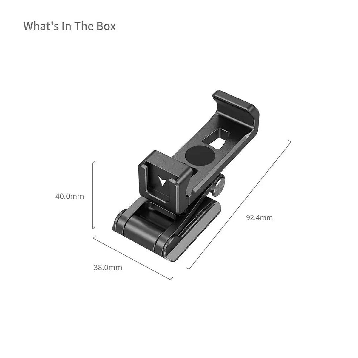 SmallRig Metal Phone Holder with Arca-Swiss Support 4611 — metal phone holder showing the mounting base