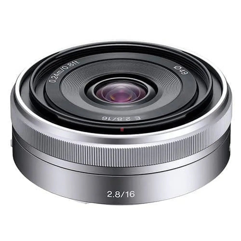 Sony E 16mm f/2.8 Pancake Wide Angle Lens – product view 1