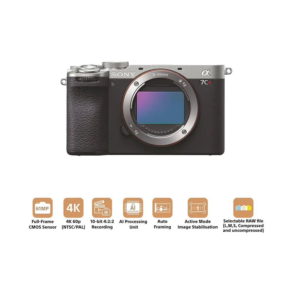 Sony Alpha 7CR Full-Frame Mirrorless Camera Body (Silver) – product view 2