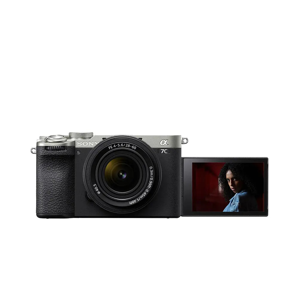 Sony Alpha 7C II Mirrorless Camera with 28-60mm Lens Kit (Silver) – product view 1