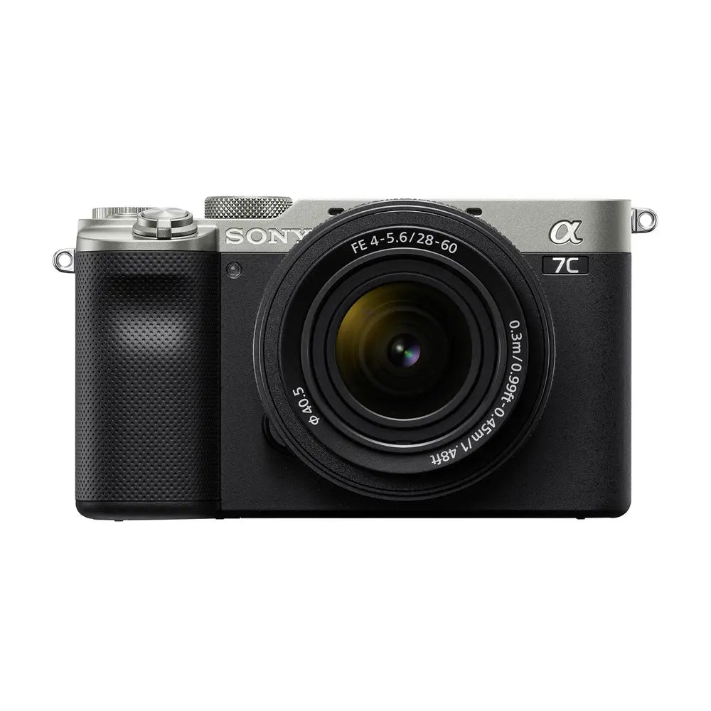 Sony Alpha 7C Mirrorless Camera with 28-60mm Lens Kit (Silver) – product view 2