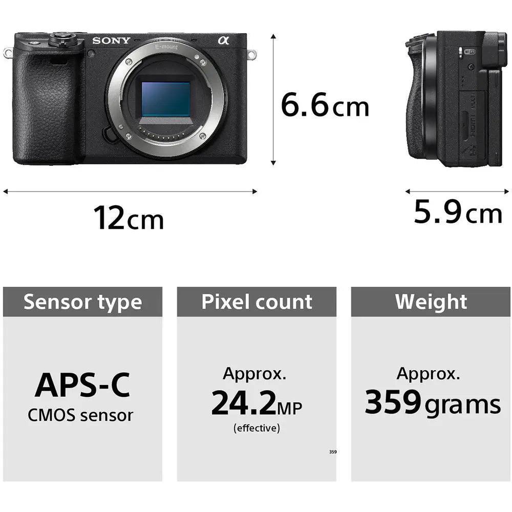 Sony Alpha 6400 Mirrorless Camera with 18-135mm Lens Kit – product view 3