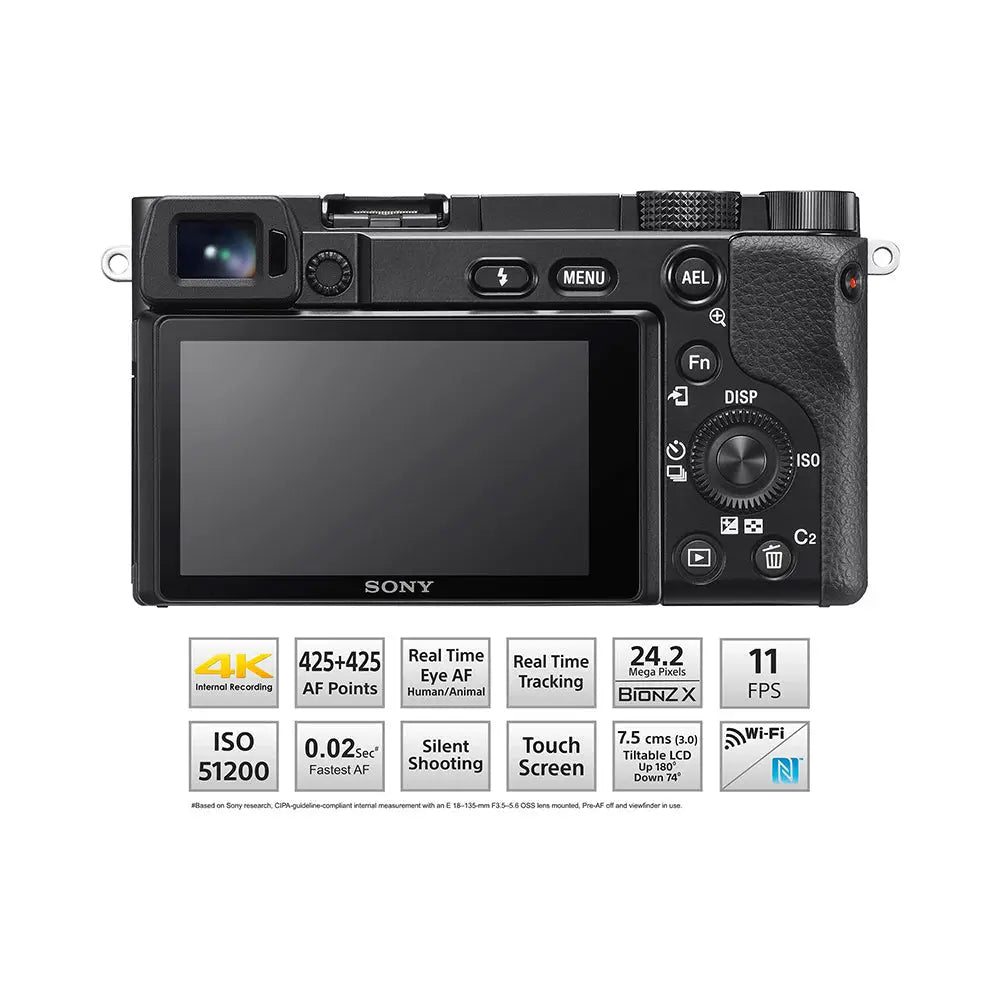 Sony Alpha 6100 Mirrorless Camera with 16-50mm Lens Kit – product view 2
