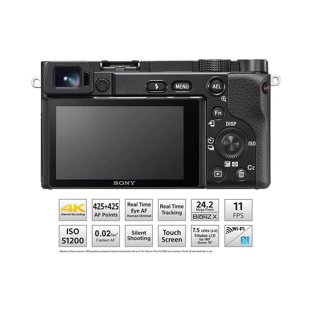 Sony Alpha 6100 APS-C Mirrorless Camera Body – product view 2