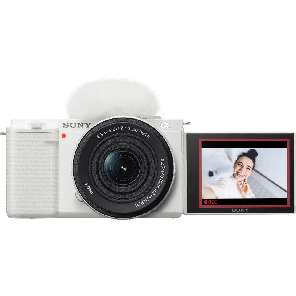 Sony ZV-E10 Vlog Camera with 16-50mm Lens Kit (White) – product view 1