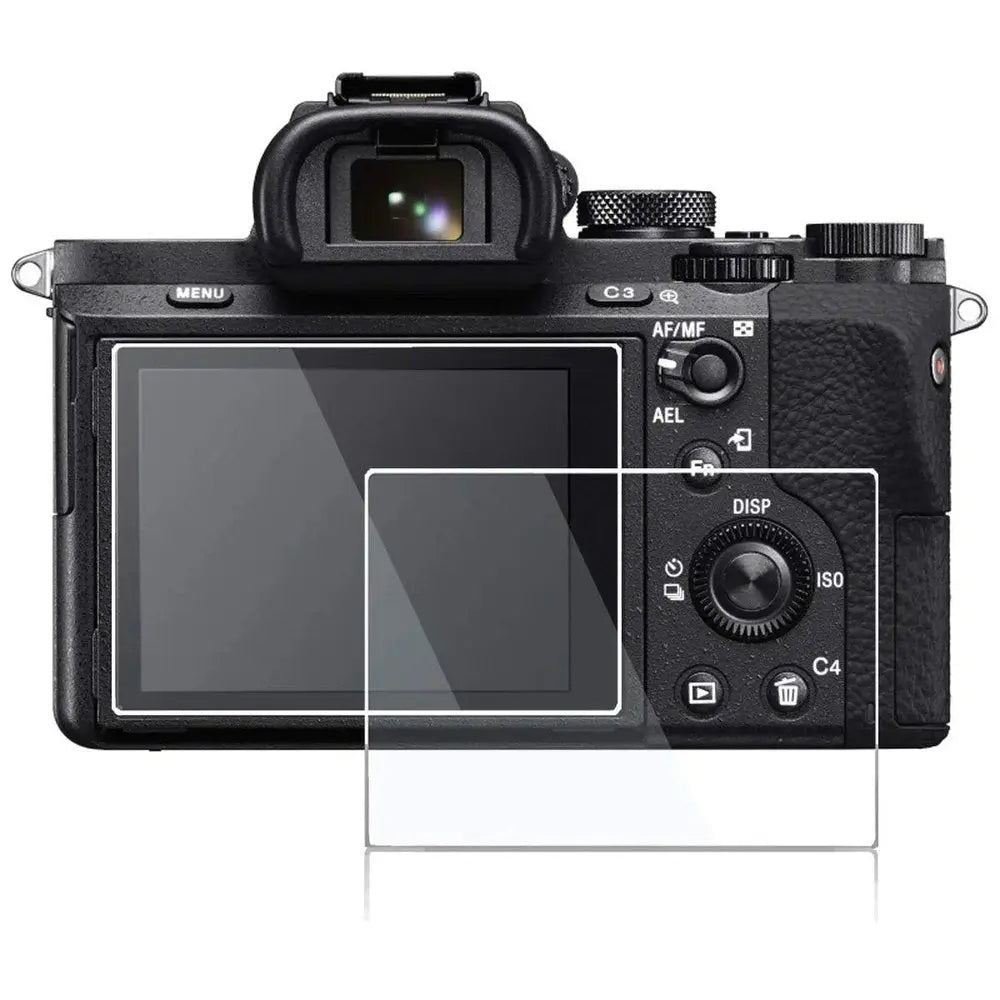 TEKTONIC 9H Sony Alpha/RX series LCD tempered-glass protector; matching-brand reference image, exact A7R IV SKU packaging requires physical verification