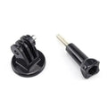Action camera tripod adapter with one thumb screw and a standard quarter-inch tripod thread, GoPro-style compatible mount