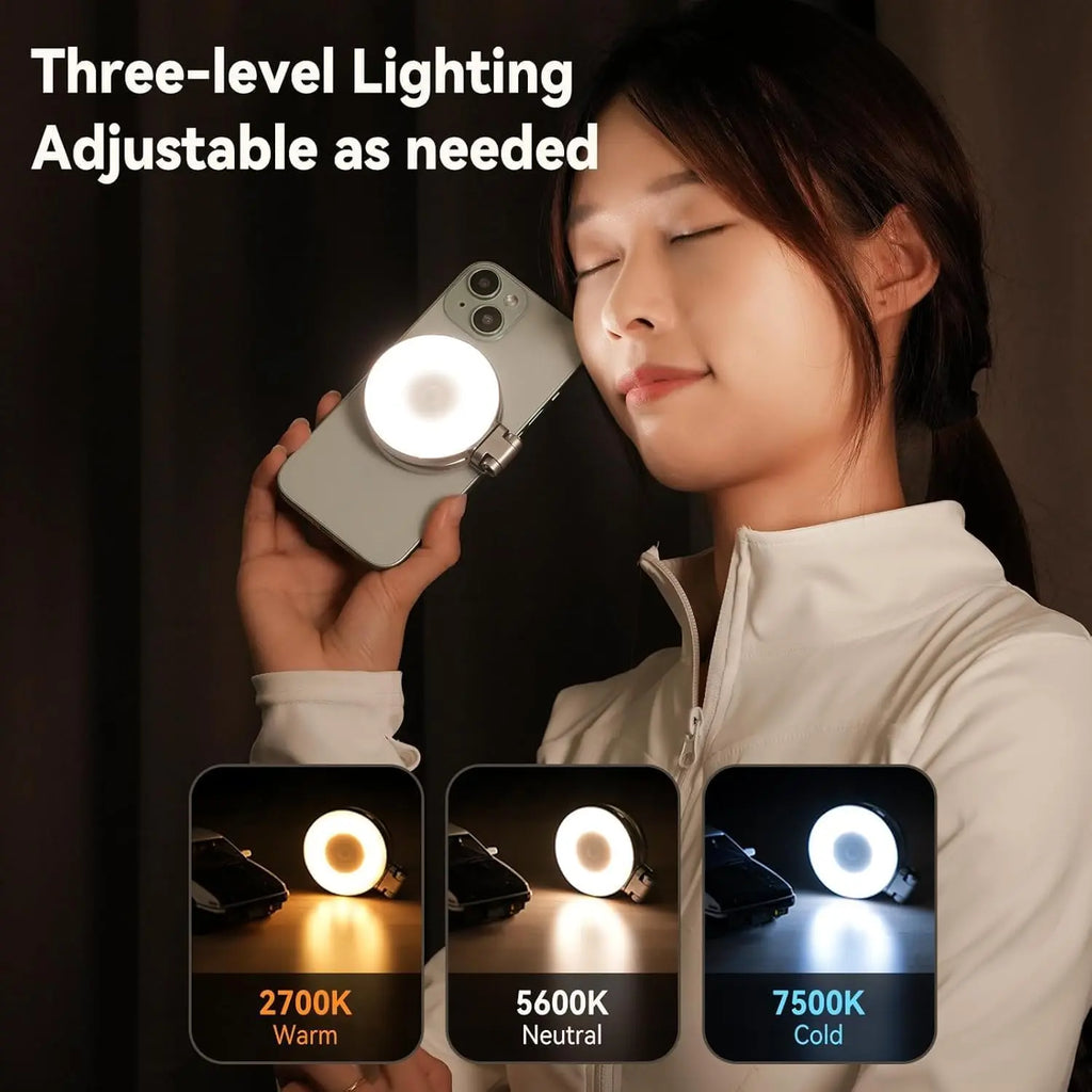 TELESIN C03 Magnetic Selfie Ring Light for Smartphones TELESIN