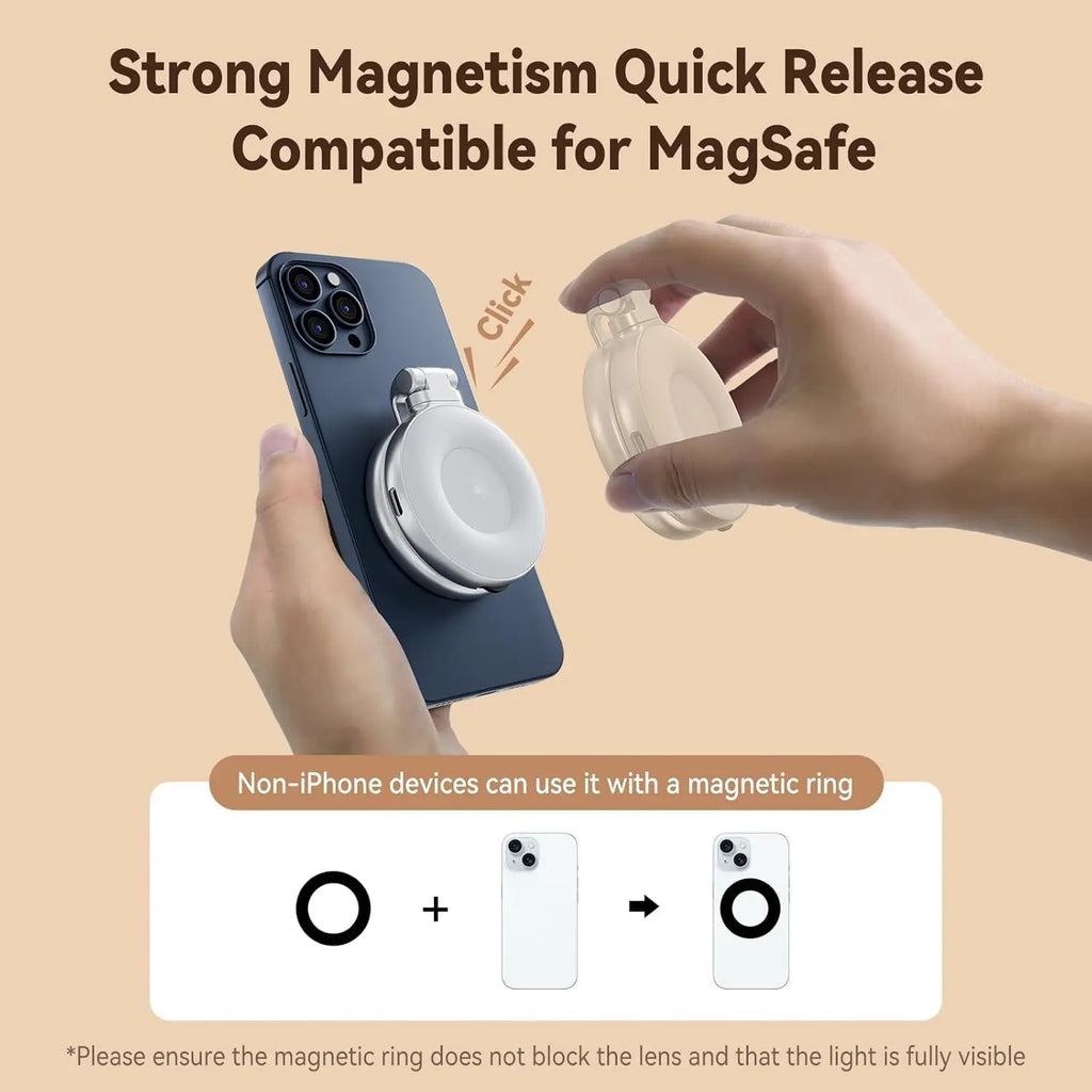 TELESIN C03 Magnetic Selfie Ring Light for Smartphones TELESIN