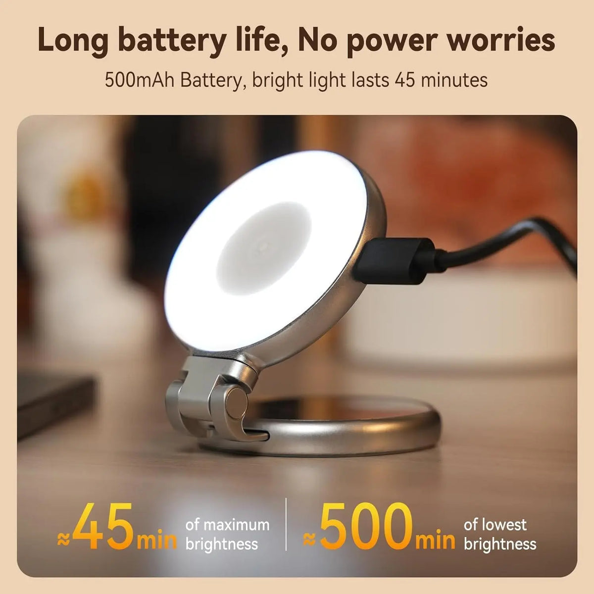 TELESIN C03 Magnetic Selfie Ring Light for Smartphones TELESIN