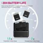 Ulanzi AM18 wireless microphone charging case and battery life