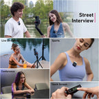 Ulanzi AM18 wireless microphone for interviews live streaming sports and conferences