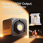 Ulanzi C60RGB 60W RGB COB Video Light — product details and alternate view