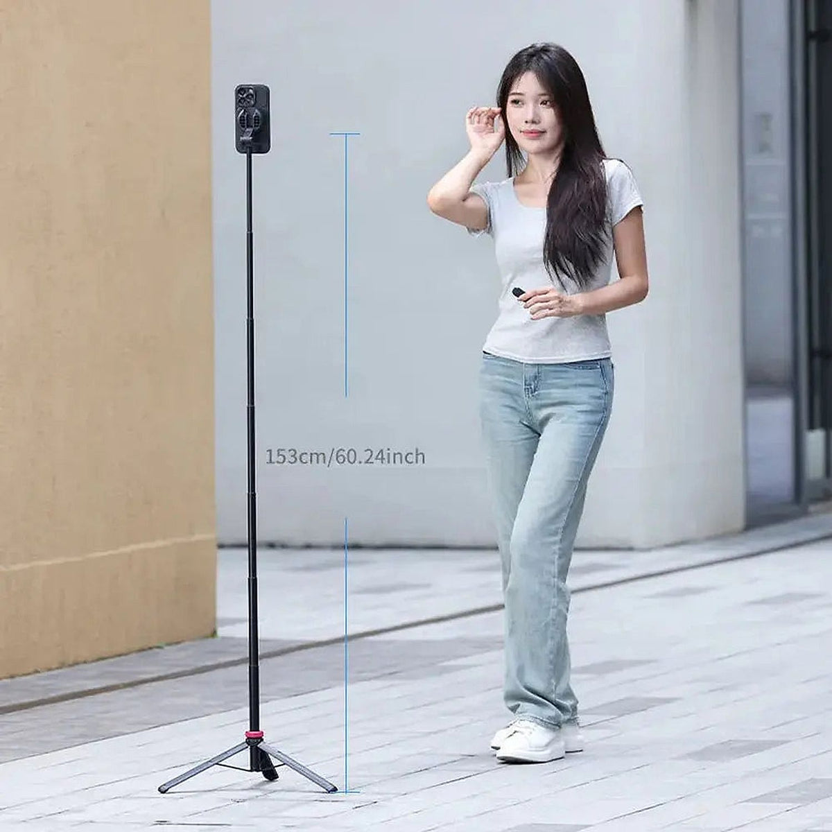 Ulanzi MT-84 Phone Tripod, 61-Inch Magnetic Selfie Stick with Remote — product details and alternate view