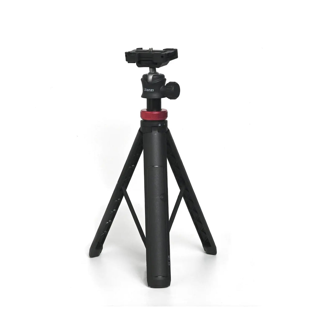 Ulanzi MT-44 2502B extendable vlogging camera tripod and selfie stick with folding smartphone clamp and 360 degree ball head — model photo 1