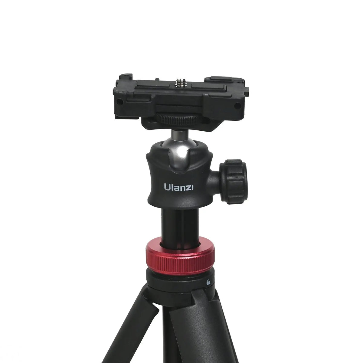 Ulanzi MT-44 2502B extendable vlogging camera tripod and selfie stick with folding smartphone clamp and 360 degree ball head — model photo 2