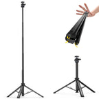 Ulanzi MT93 universal 1/4-inch auto-open camera and light stand tripod in black, shown extended on a white background.