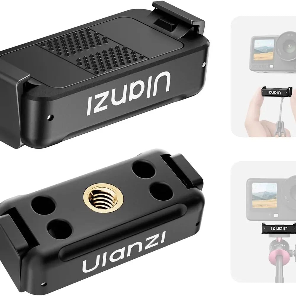 Ulanzi OA26 C122 magnetic quick release adapter HD detail view for DJI Osmo Action 6 and Osmo Nano