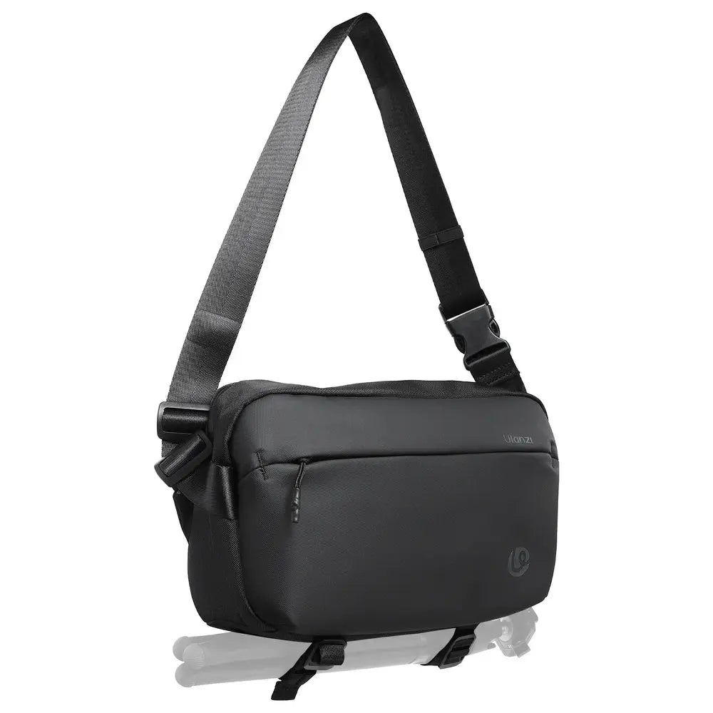 Ulanzi PB038 10L black camera sling bag shown closed in a front three-quarter product view on a white background.