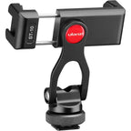 Ulanzi ST-10 Metal Phone Tripod Mount, 360-Degree Smartphone Adapter — metal phone clamp with cold shoe and pivoting support