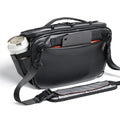 Ulanzi SU02 13L Hoshino waterproof camera sling bag in black with shoulder strap, front three-quarter product view on a white background.