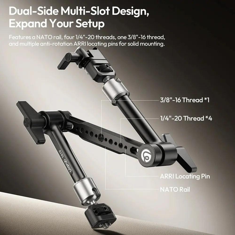 Ulanzi TA10 Three-Section Articulating Magic Arm with Super Clamp — product details and alternate view