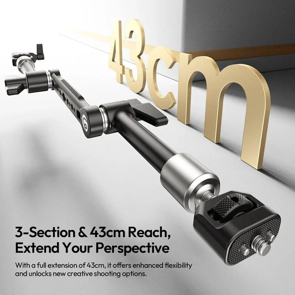 Ulanzi TA10 Three-Section Articulating Magic Arm with Super Clamp — product details and alternate view