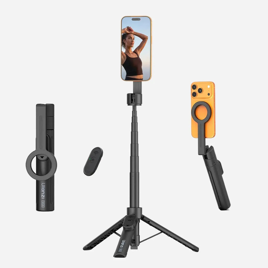 ULANZI SK26 Magnetic Phone Tripod 44.5 Inch 2 in 1 Selfie Stick Tripod with Remote Ulanzi